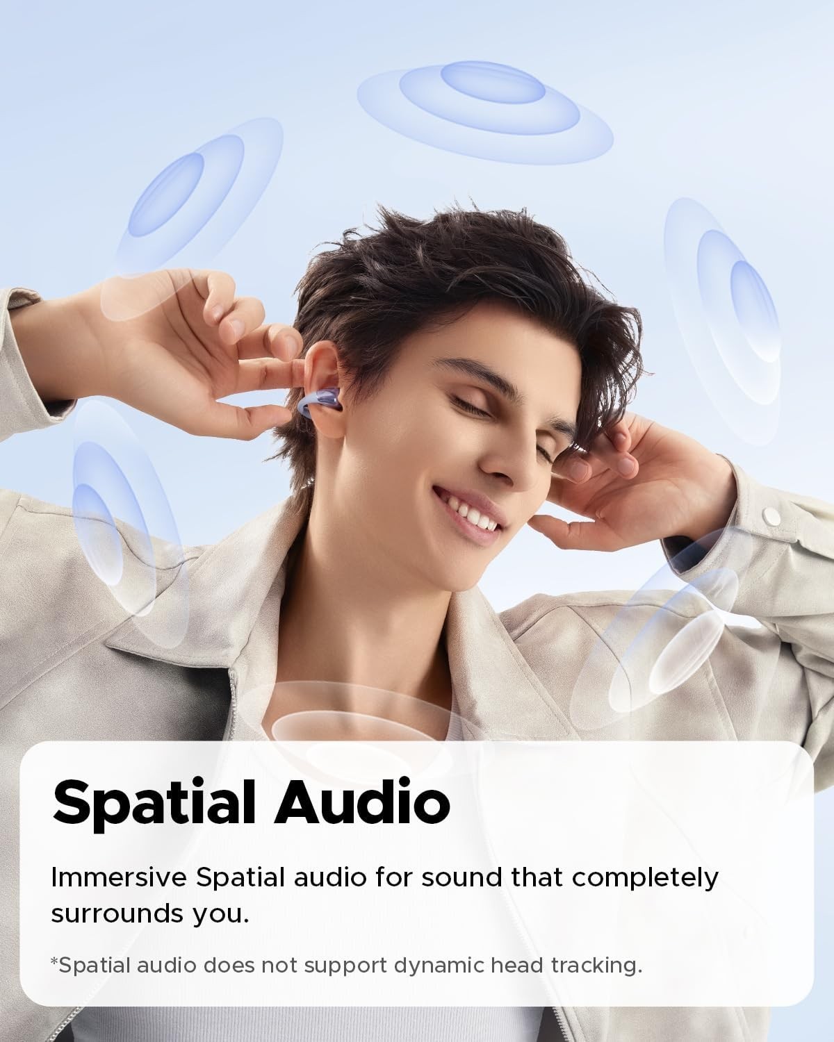 New Soundpeats Pearl Clip Pro Bluetooth 6.0 with Mic, IPX5 Waterproof Headphones