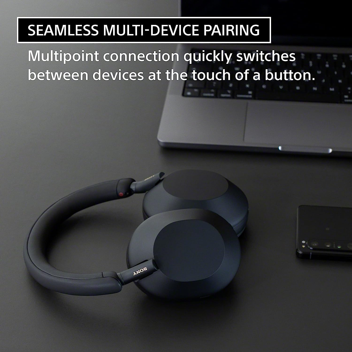 Sony WH-1000XM5 Premium Noise Canceling Wireless Headphones, Auto NC Optimizer,
