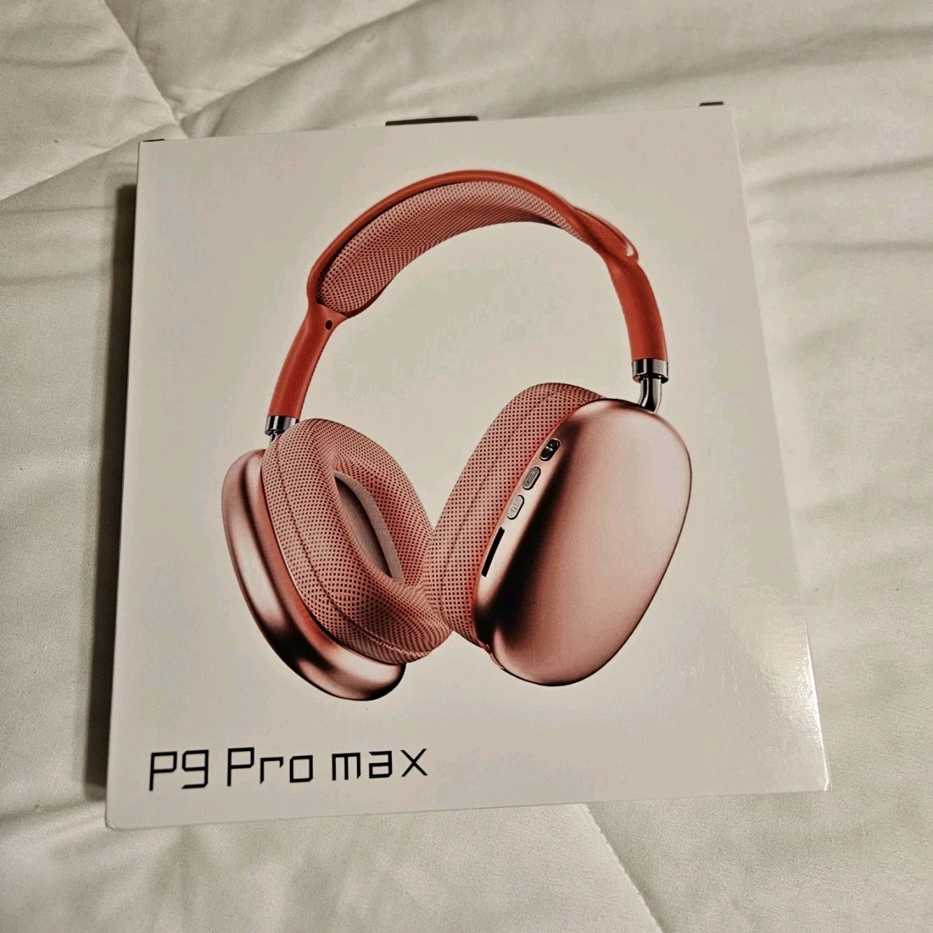 P9 Pro max Pink Over-Ear Headphones 40mm Headband Double Ear-Cup