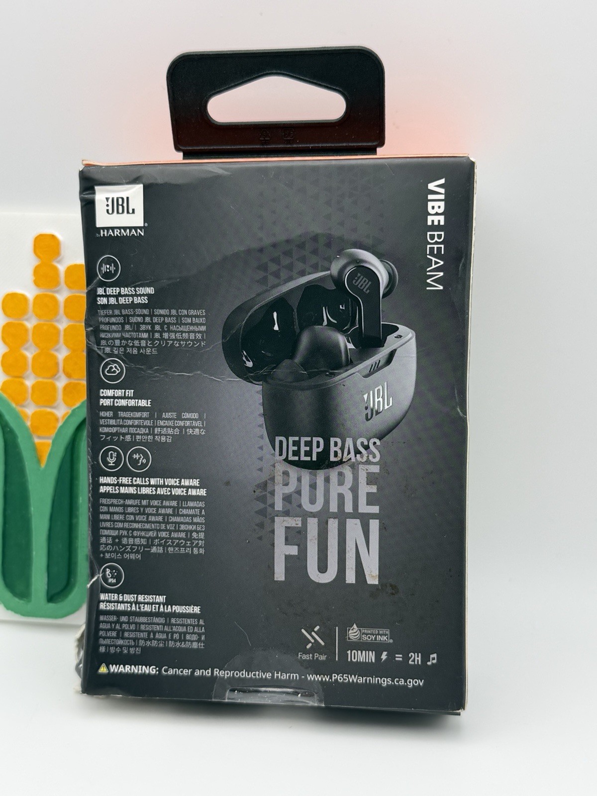 JBL Vibe Beam True Wireless Bluetooth Earbuds – Black