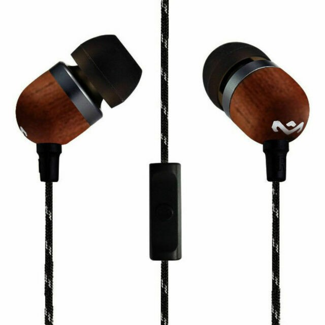 House of Marley Wired In-ear Headphones, Smile Jamaica Signature Black