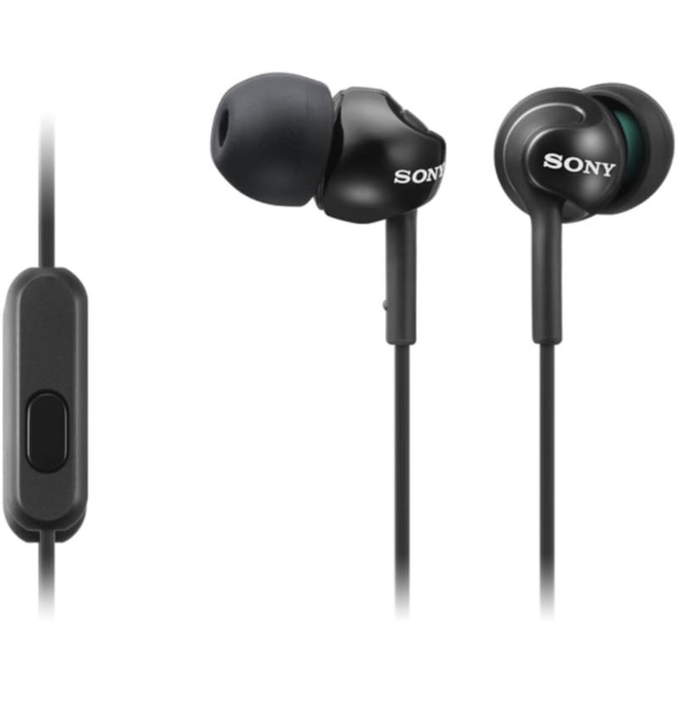 Sony Deep Bass Wired Earphones w Smartphone Control & Mic Black FAST SHIPPING