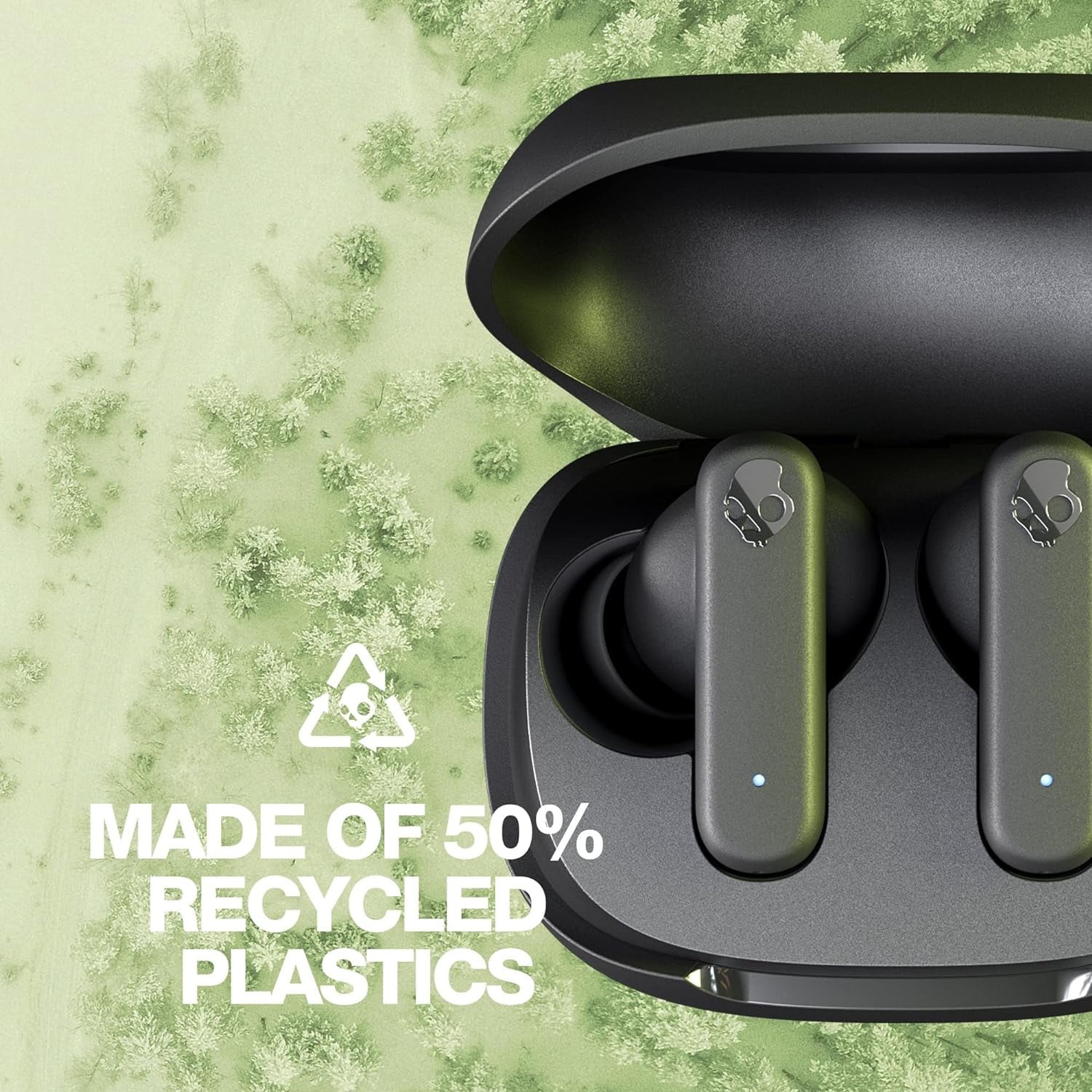 Skullcandy Smokin’ Buds XT True Wireless in-Ear Earbuds, Black