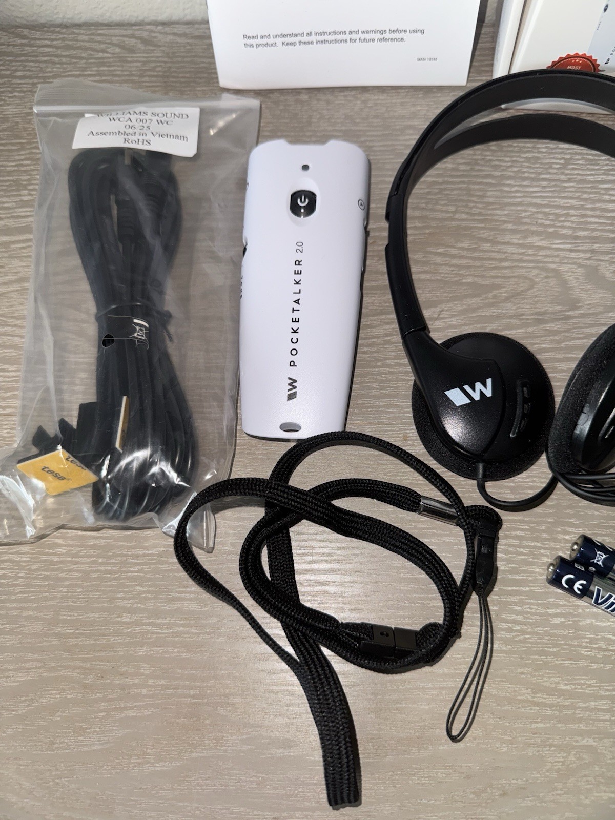 Williams Sound Pocketalker 2.0 Personal Hearing Amplifier Kit – Bundle