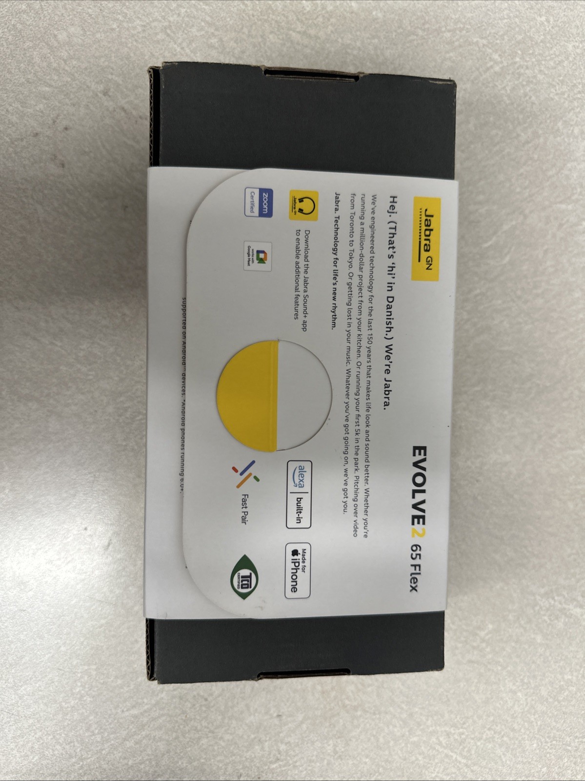 NEW Jabra Evolve2 65 Flex with Jabra Link 380c UC Adapter