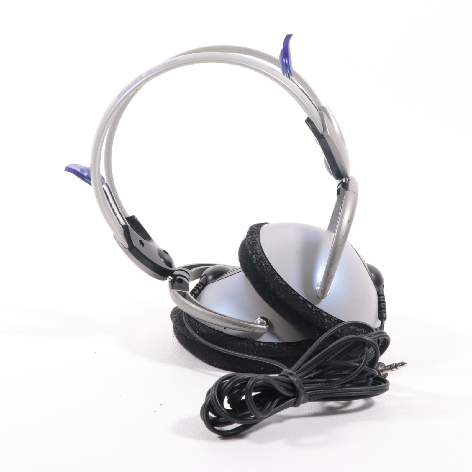 Philips SBC HP550 Dynamic Stereo 32 Ohm 3.5mm Wired Over Ear Headphones TESTED