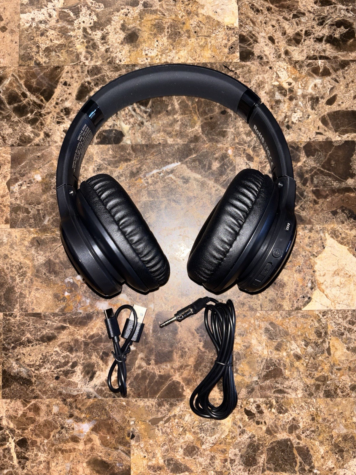 Acer OHR205 Bluetooth Headphones 70H Playtime Foldable Over-Ear Black NEW