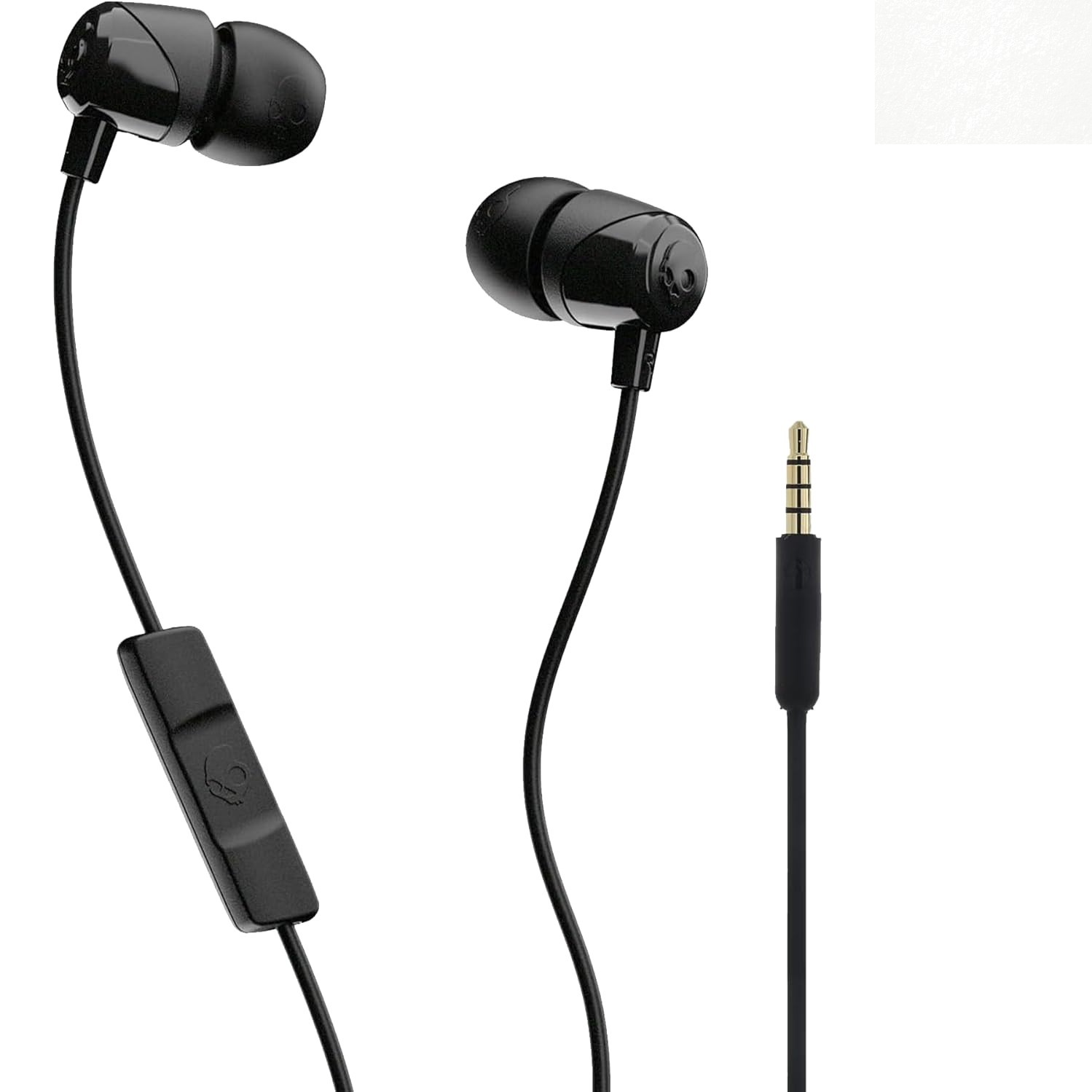 Travel-Friendly Jib Wired Earbuds with Noise Isolation & In-Line Control – Black