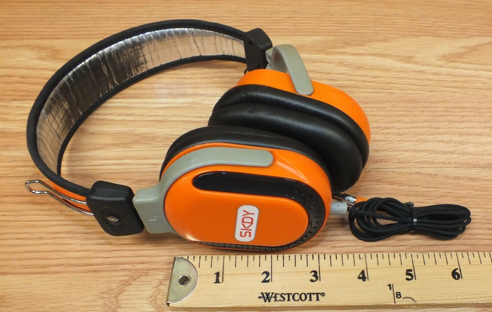 Genuine Skullcandy (SKDY) Federation Orange & Black Agent Headphones **READ**