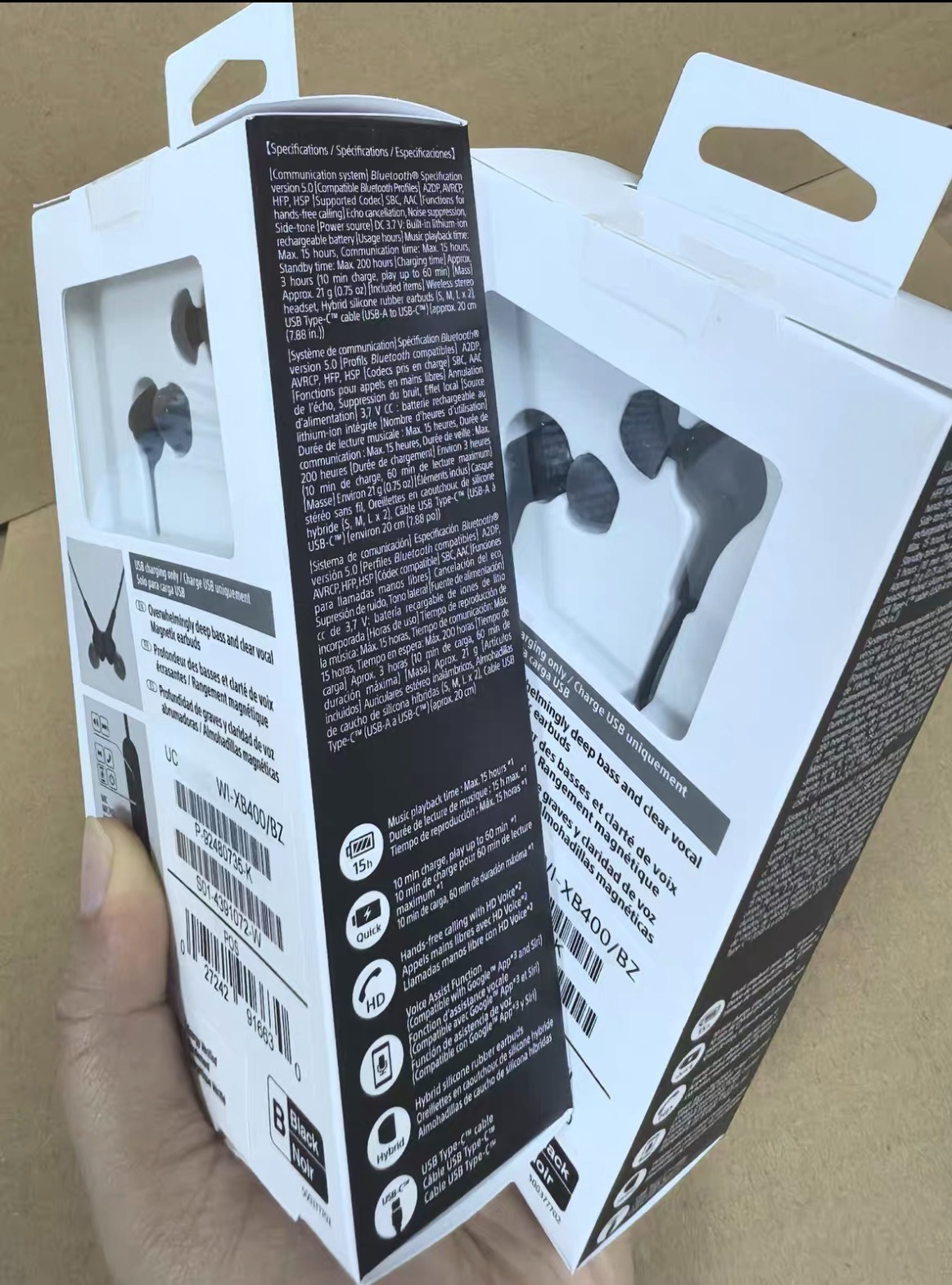 Sony WI-XB400 Headset/Headphones Wireless Extra Bass in-Ear Headphones – Black