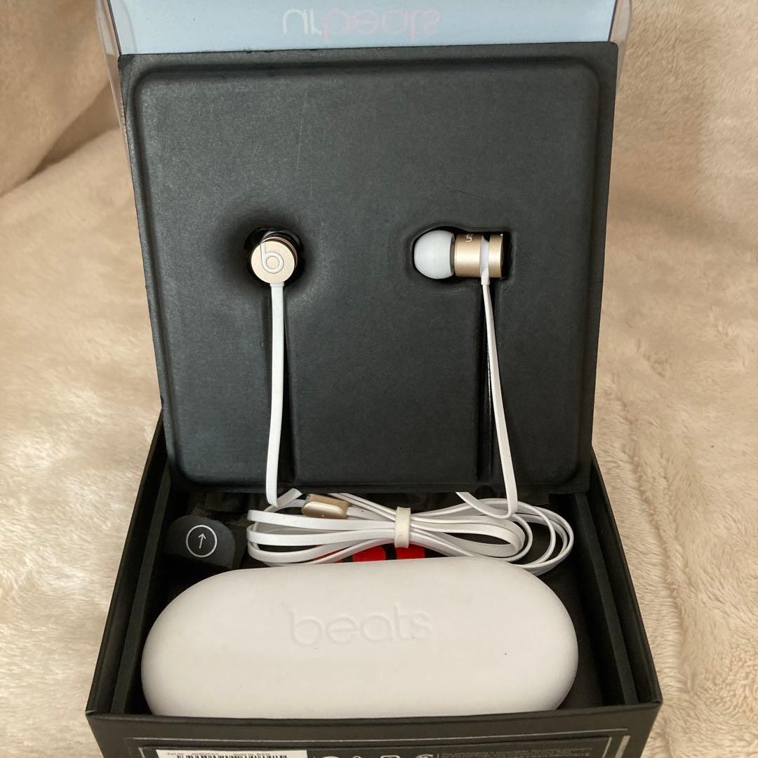 Apple urBeats Wired Earphones Gold Remote Talk iPod iPhone iPad Unused with Case