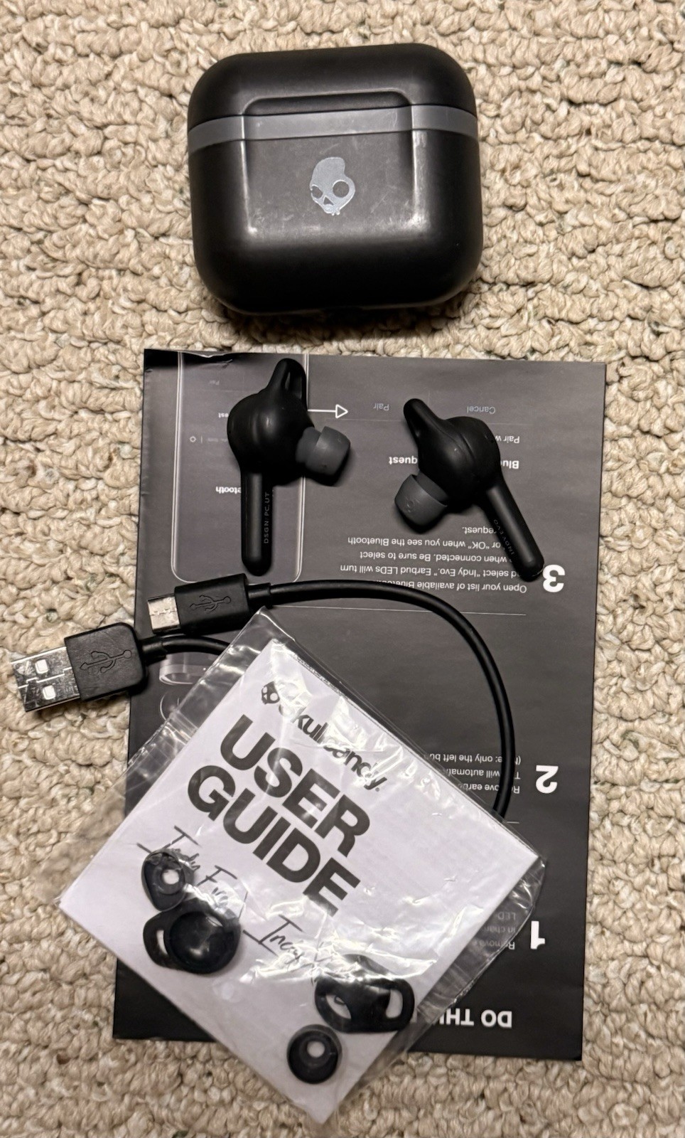 Skullcandy Indy Evo In-Ear Wireless Headphones – Black