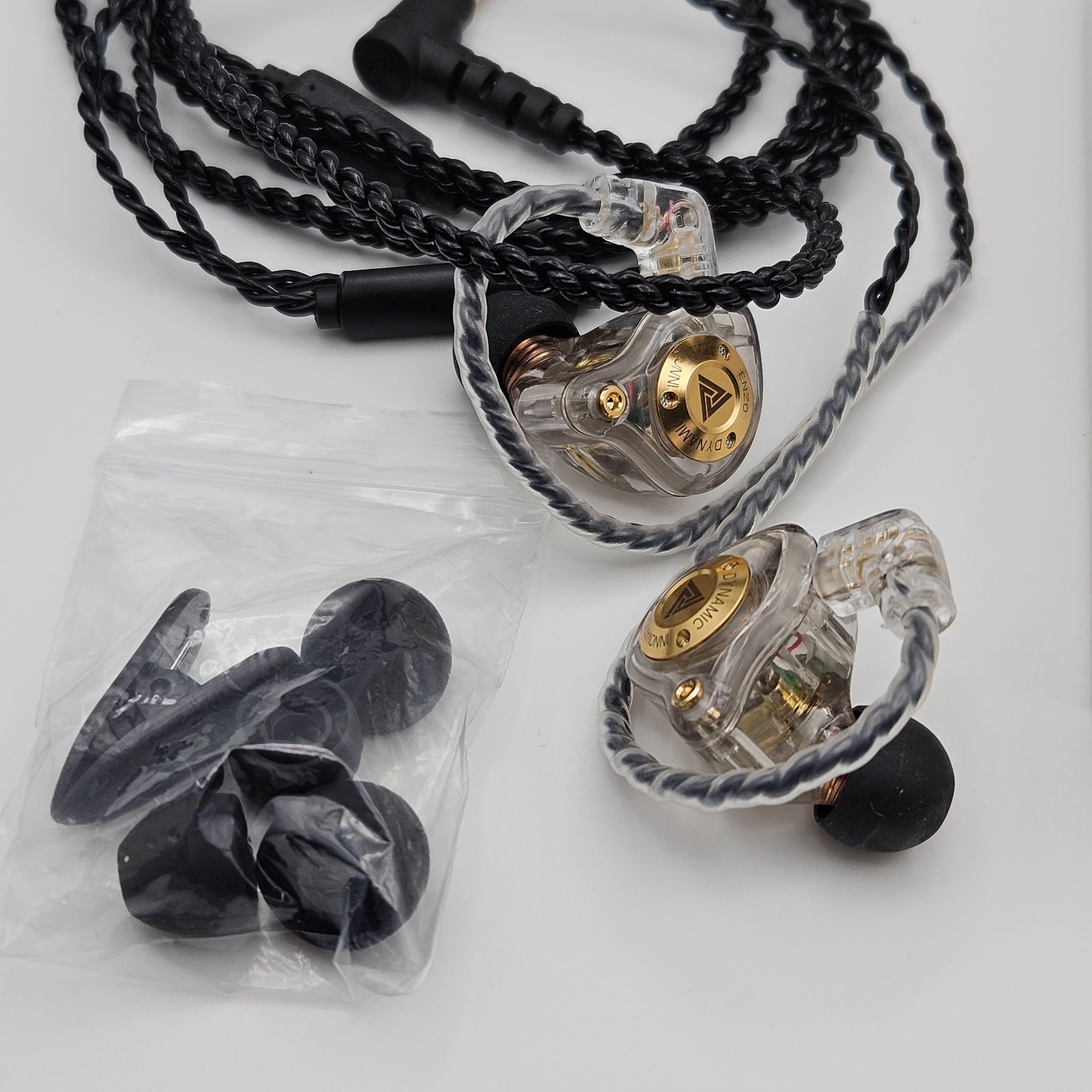 LOT OF 3 IEM/BUDS WIRED WIRELESS ENZO PRO, Linsoul ZERO:2 , SONY W1-C100 GAMING