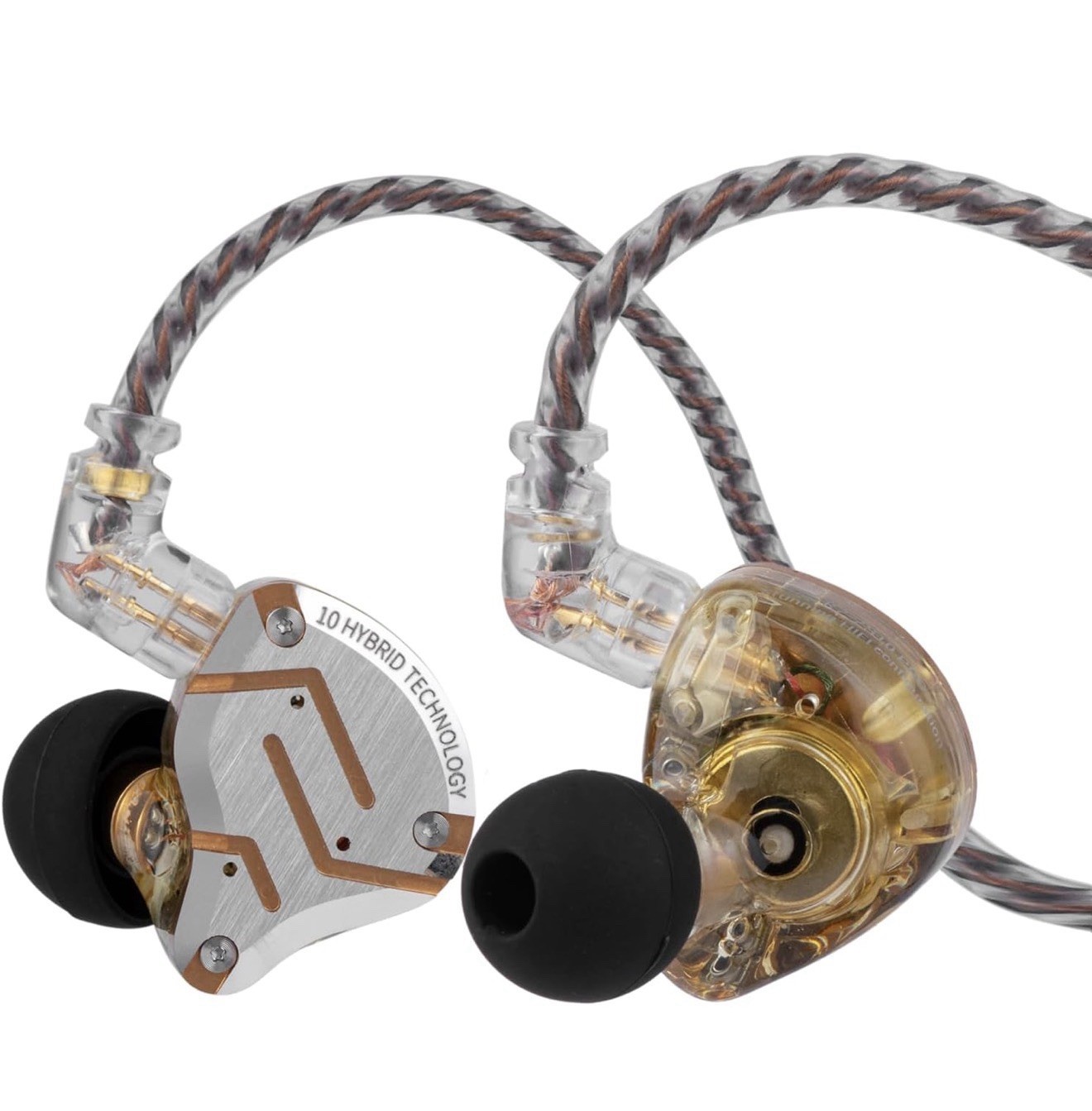 Glare Yellow Wired Noise Cancelling Gaming Earbud and In-Ear with Stainless Stee