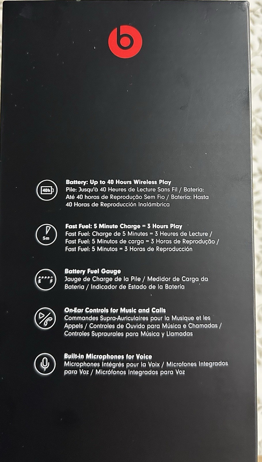 Beats Solo 3 Wireless Bluetooth Wired Over-the-Ear Headphones Silver