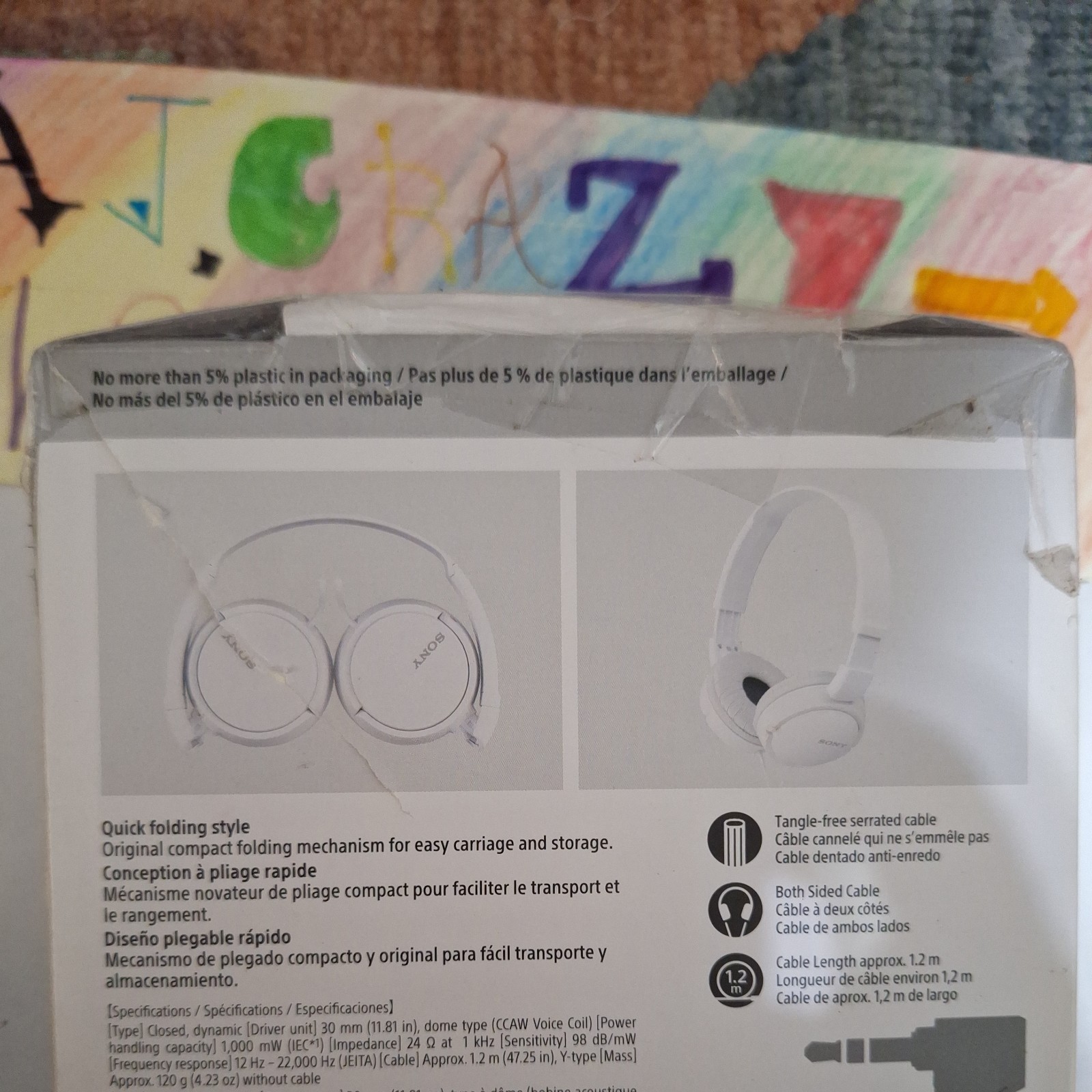 Sony MDRZX110 Monitor Headphones – White