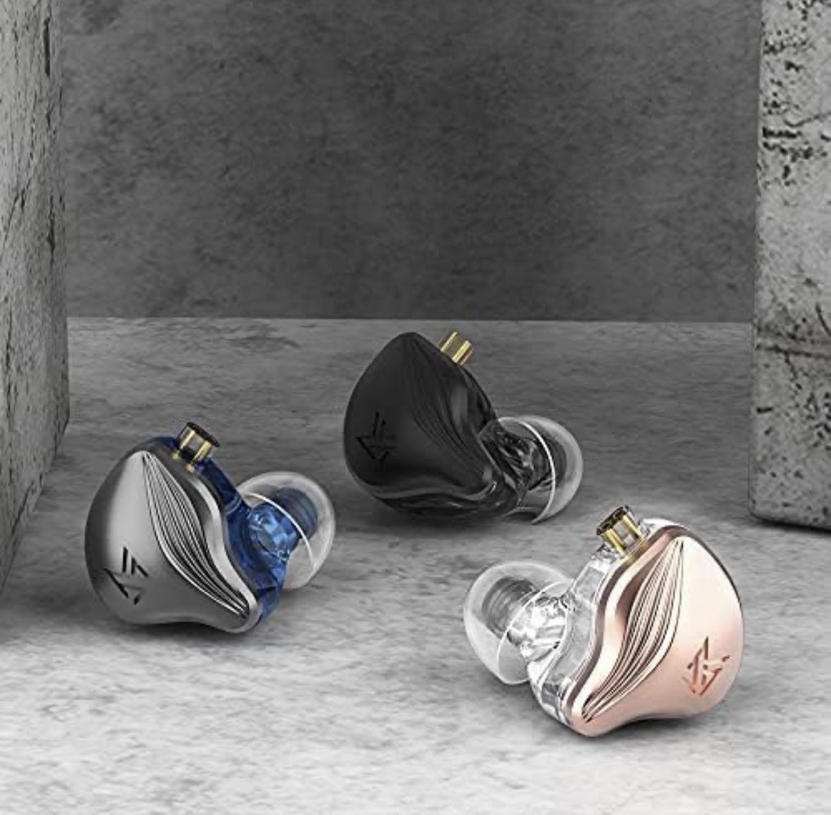 KZ ZEX Wired Earbud Hi-Fi In Ear Earphones Graphite Blue