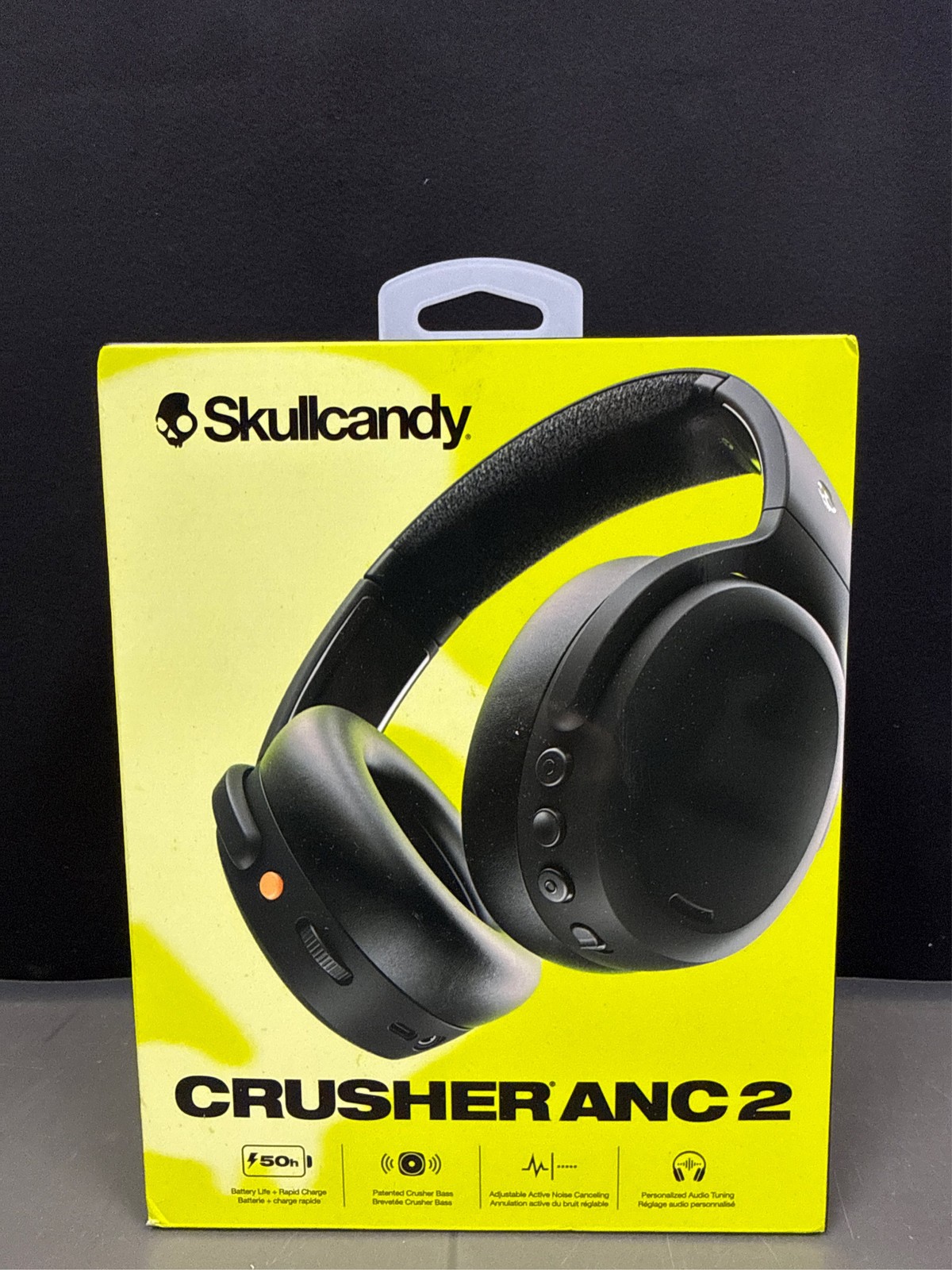 Skullcandy Crusher 2 Active Noise Canceling Bluetooth Wireless Headphones – Blac