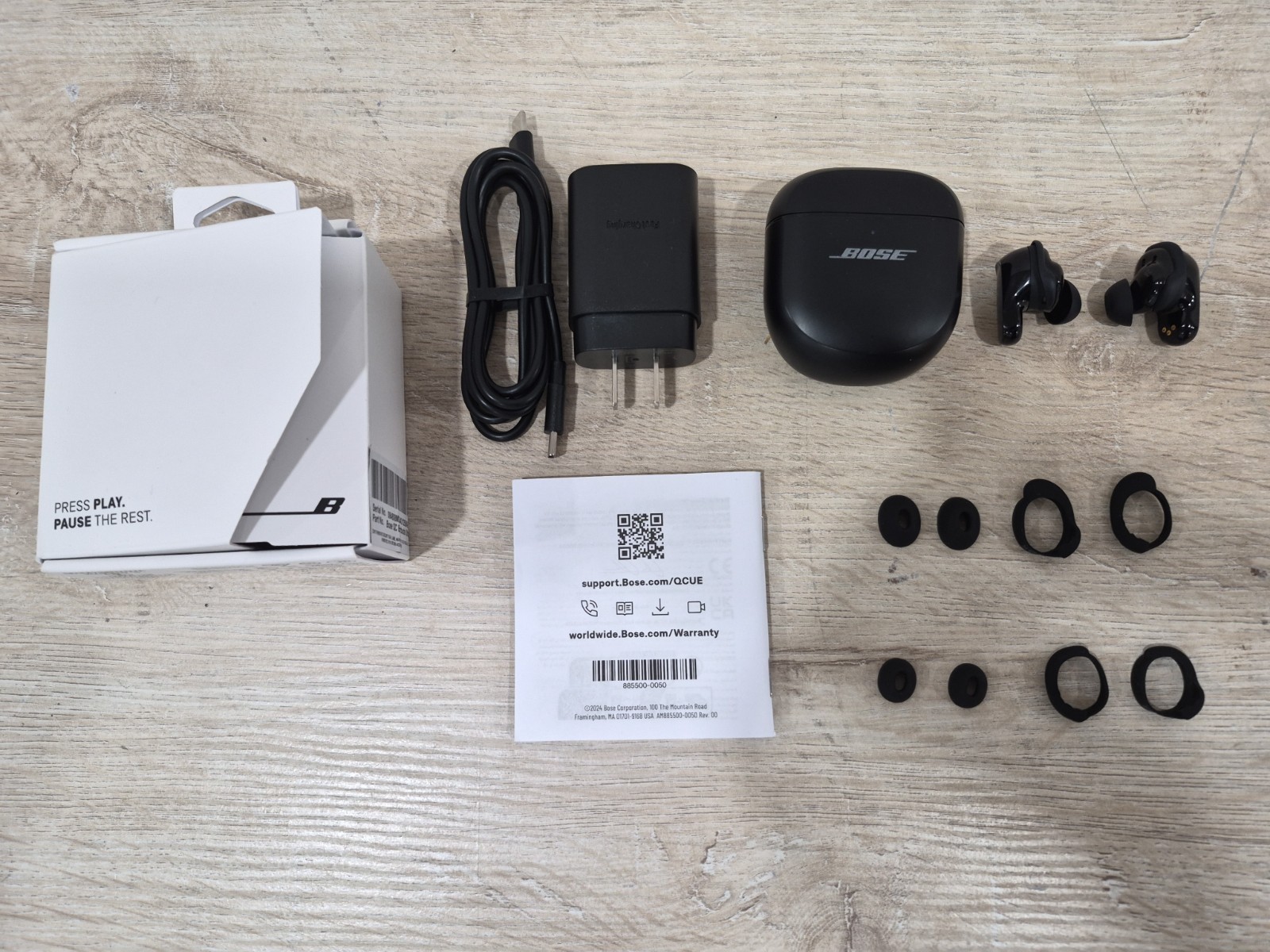 Bose QuietComfort Ultra Wireless Noise Cancelling Earbuds – Black