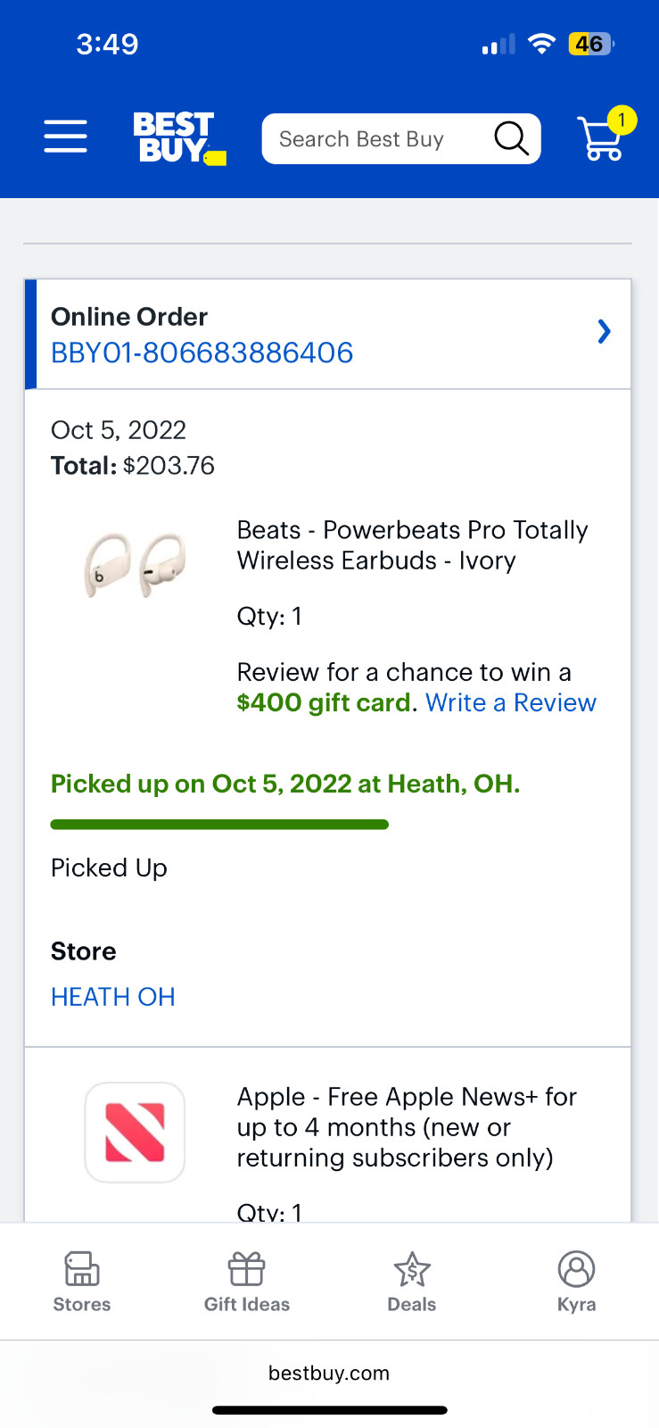 Beats by Dr Dre MV722LLA Powerbeats Pro Wireless Earphones – Ivory