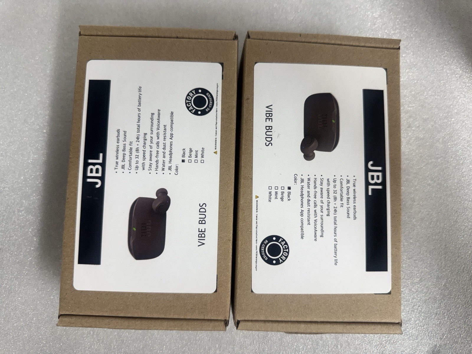 JBL – Vibe Buds True Wireless Earbuds – Black