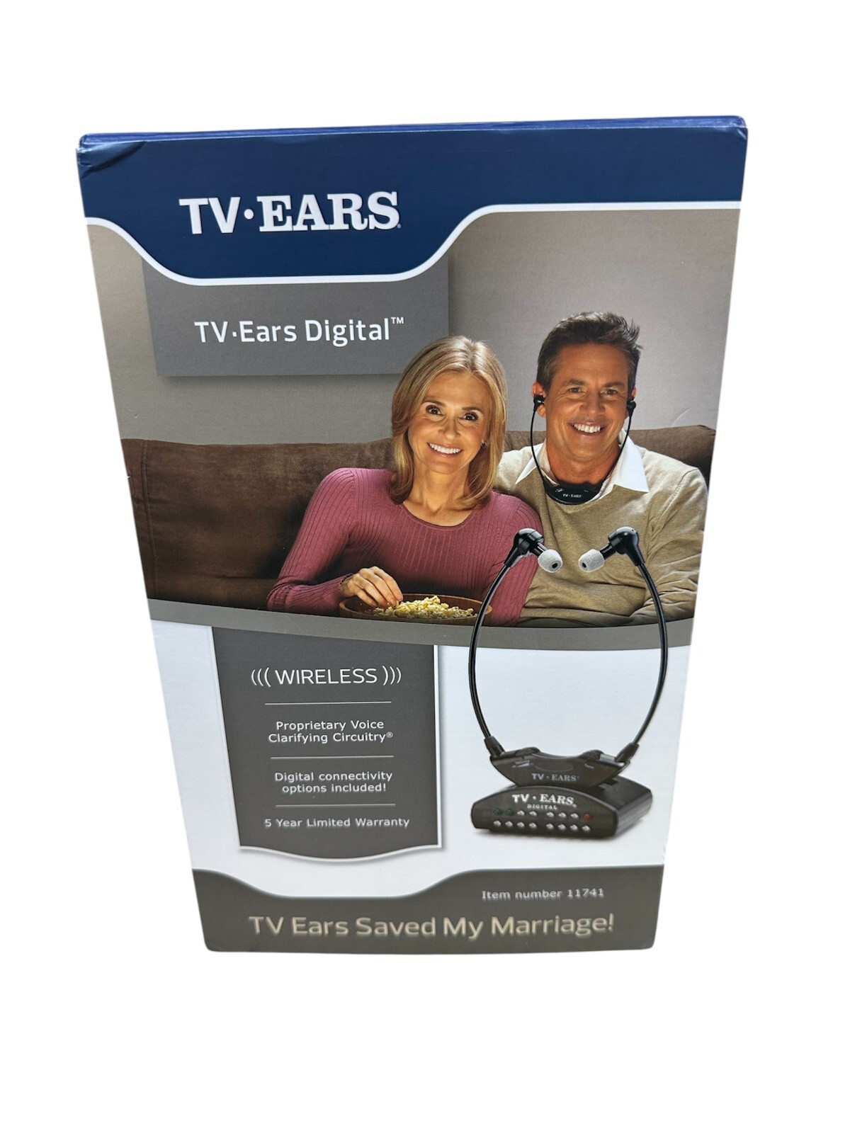 TV Ears 5.0 Model 11741, Org Box, Dual Digital Transmitter