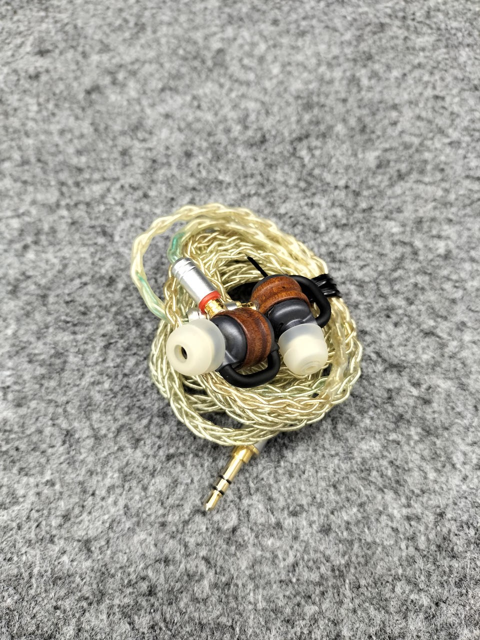 Ocharaku Flat4-Sakura PLUS IEMs 4.4mm Balanced Cherry Wood HiFi Japan