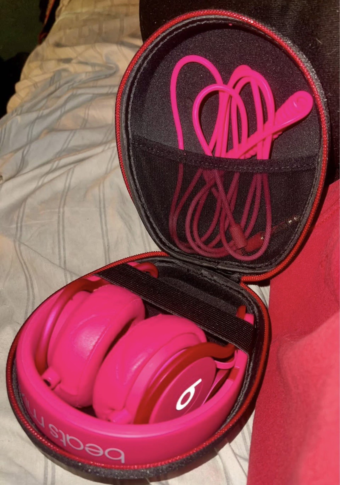 Beats Mixr Dj Professional Wired Headphones Candy Pink Reflective Logo Version