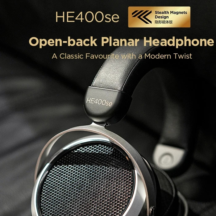 HiFiMan HE400se Planar Headphones – Black