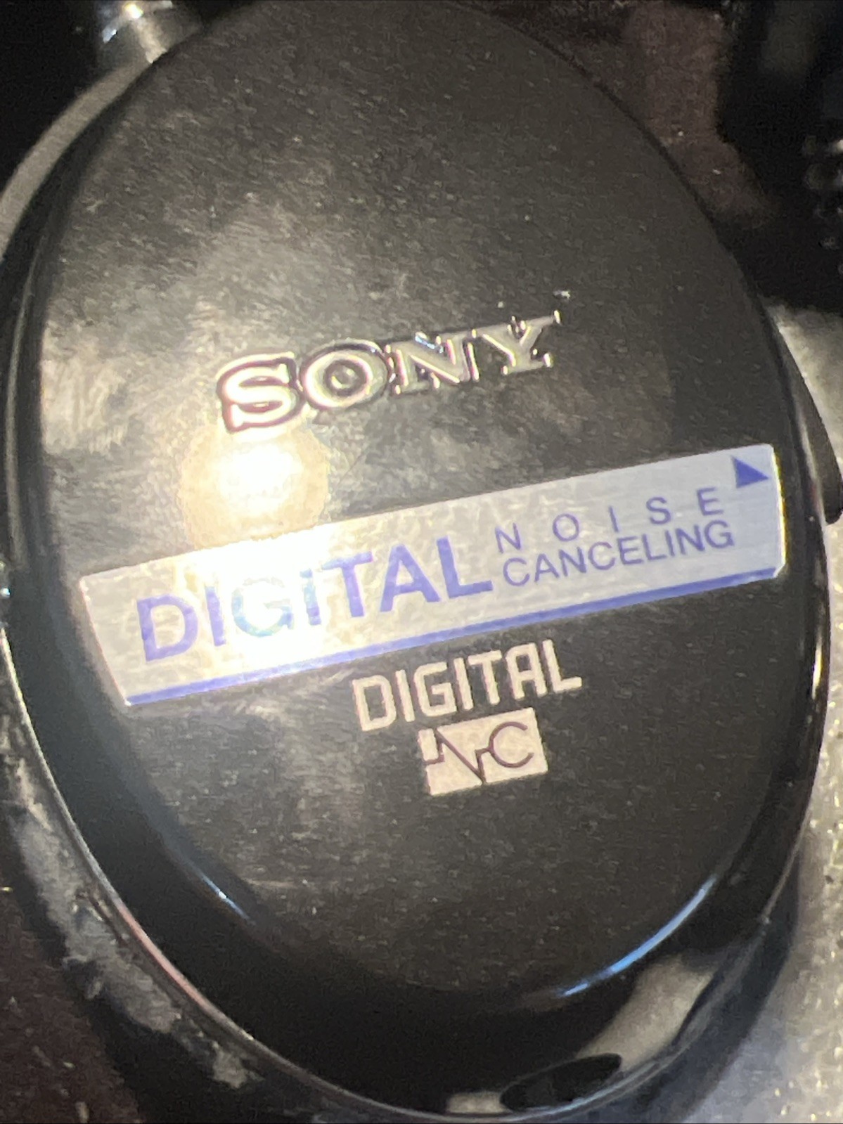 Vintage Sony MDR-NC500D Digital Headband Headphones – Black W/ Case, Power Adapt