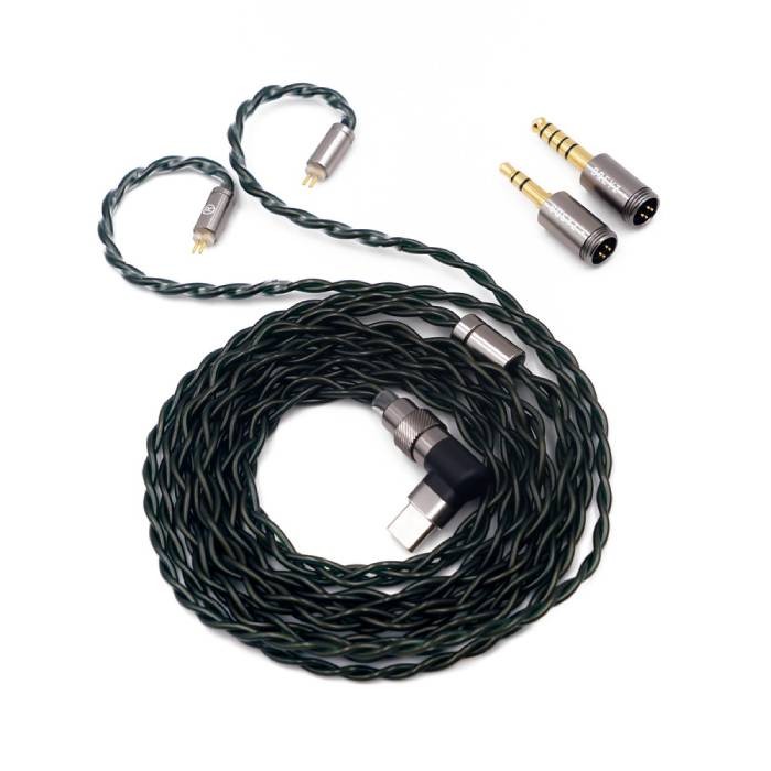 BQEYZ Winter II Green Wired Earphones Over-Ear Shure-Hook CIEM 2-Pin Plug