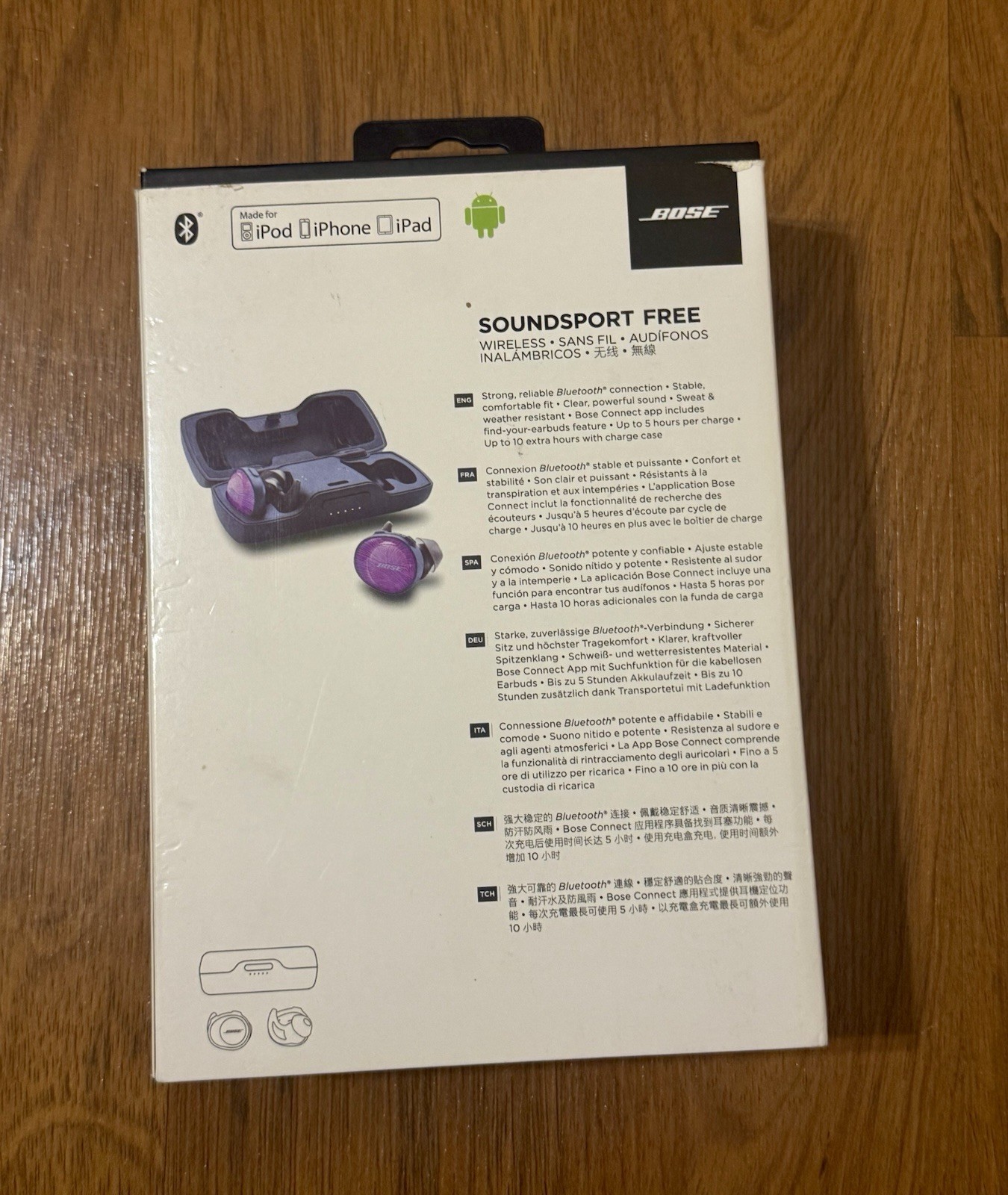 Bose SoundSport Free In Ear Wireless Headphones – Midnight Blue/Citron