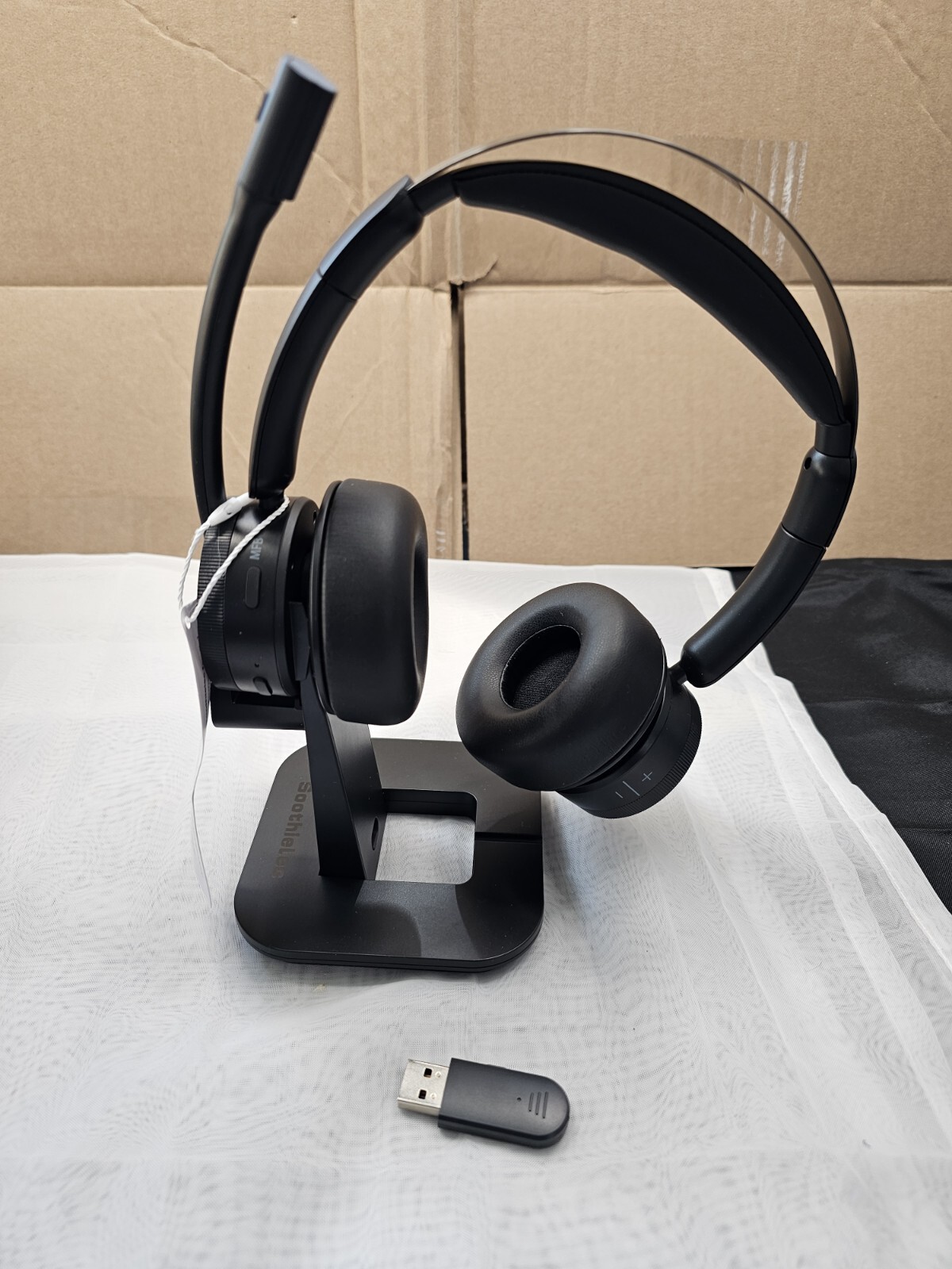 Wireless Headset, V5.2 Bluetooth Headset with Noise Canceling Mic