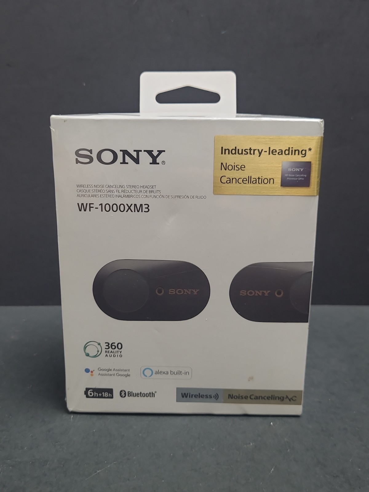 Sony WF-1000XM3 True Wireless Bluetooth Noise Canceling in-Ear Headphones Black
