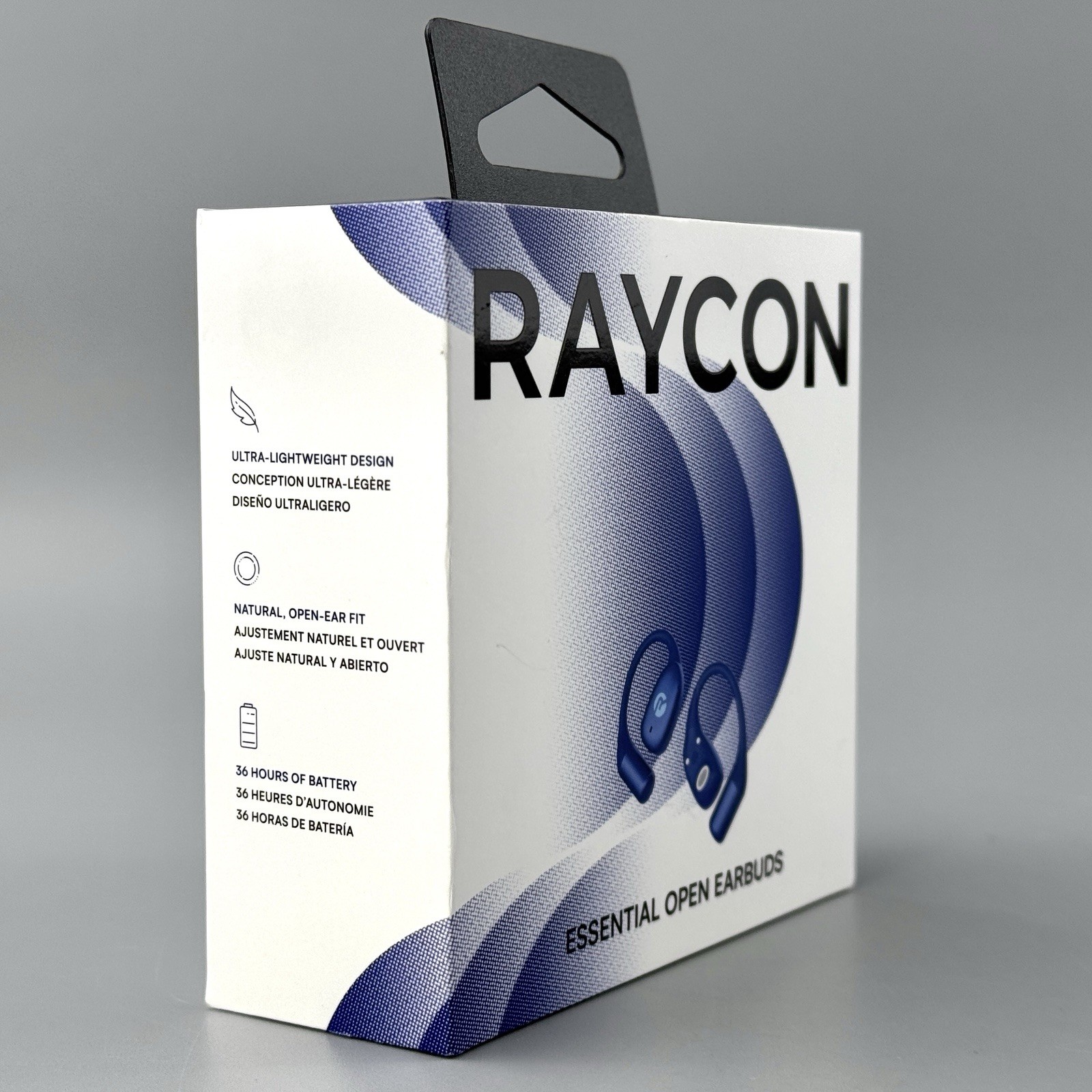Raycon Essential Open Earbuds Wireless Headphones BLUE (RBO715) Clean, Open Box