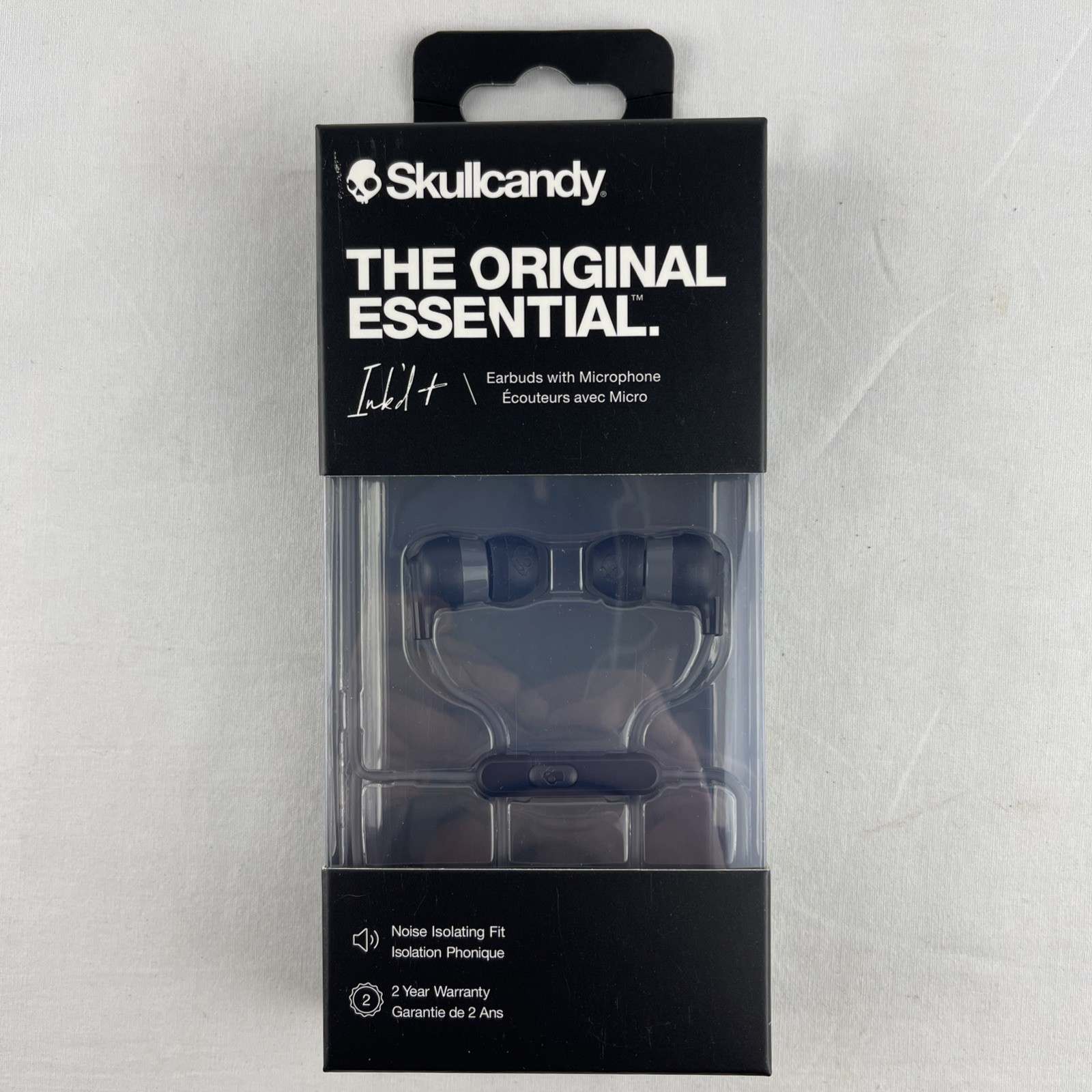 Skullcandy Ink’D+ The Original Essential Wired In-Ear Headphones Black Brand New
