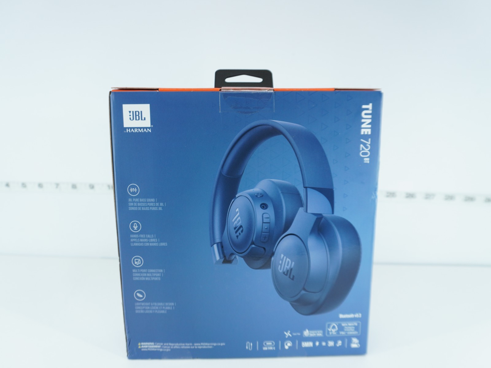 JBL TUNE 720BT – WIRELESS OVER-EAR HEADPHONES WITH JBL PURE BASS SOUND – BLUE
