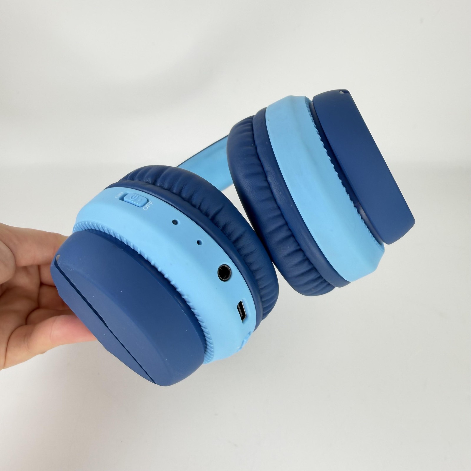 Iclever Over Ear Headphones Blue Bluetooth 3.5mm Micro-USB Wireless Stereo