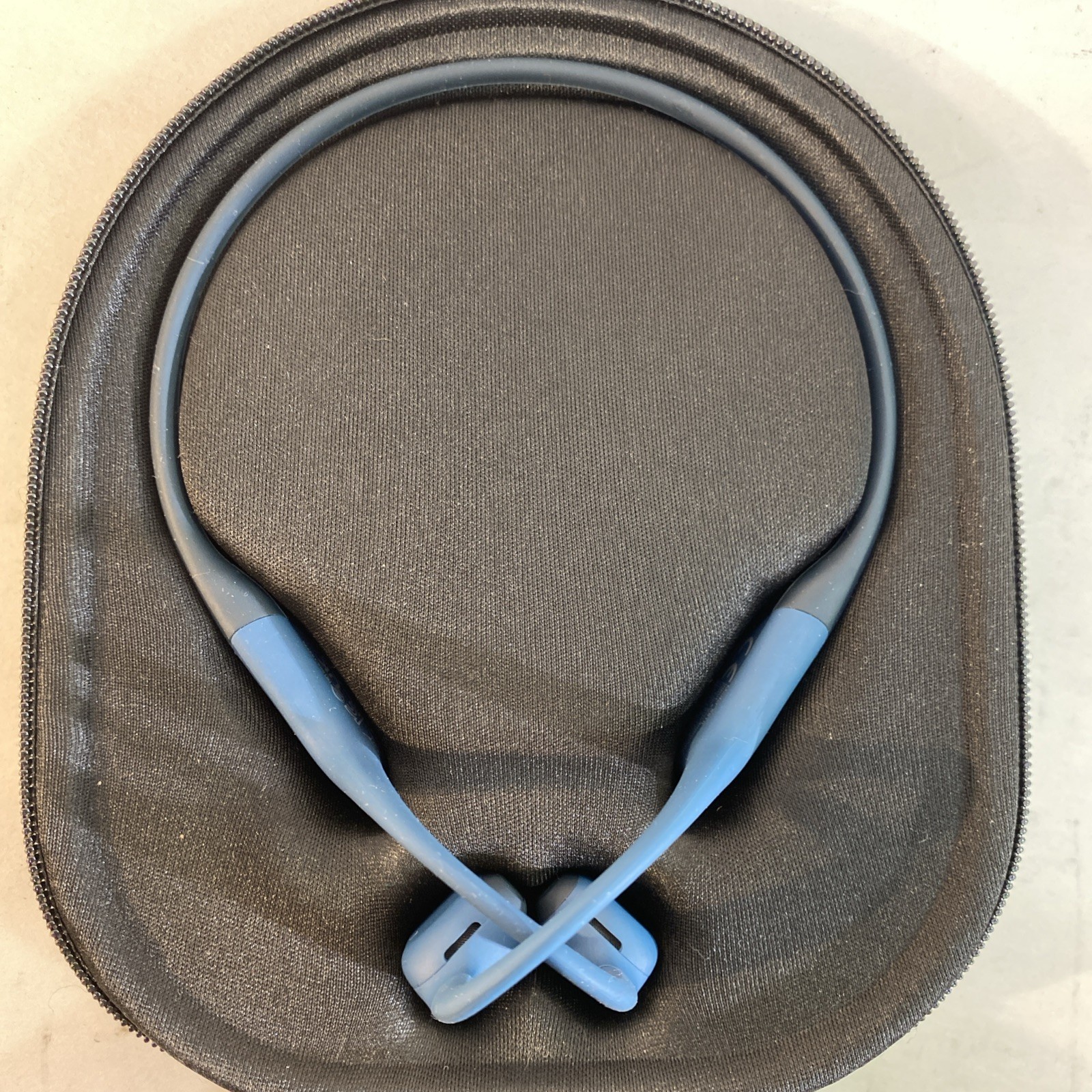 Shokz OpenRun Pro Open-Ear (Behind the Neck) Bluetooth Headphones – Blue