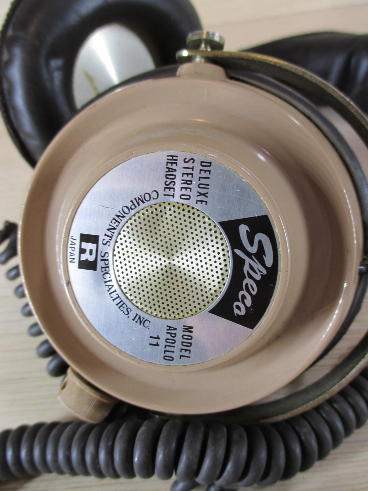 RARE Vintage Speco Model Apollo 11 stereo headphones Works.