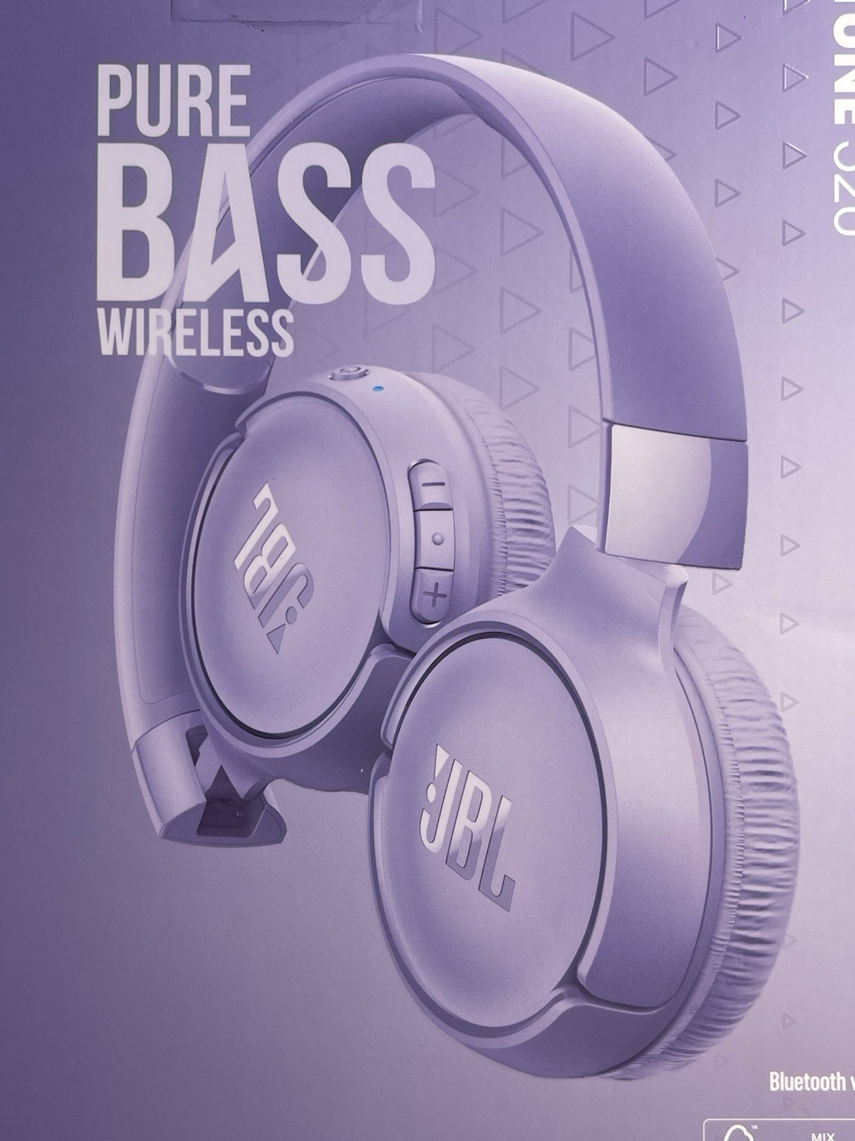 By Harman JBL Tune 520BT Wireless Pure Bass Earphones Purple
