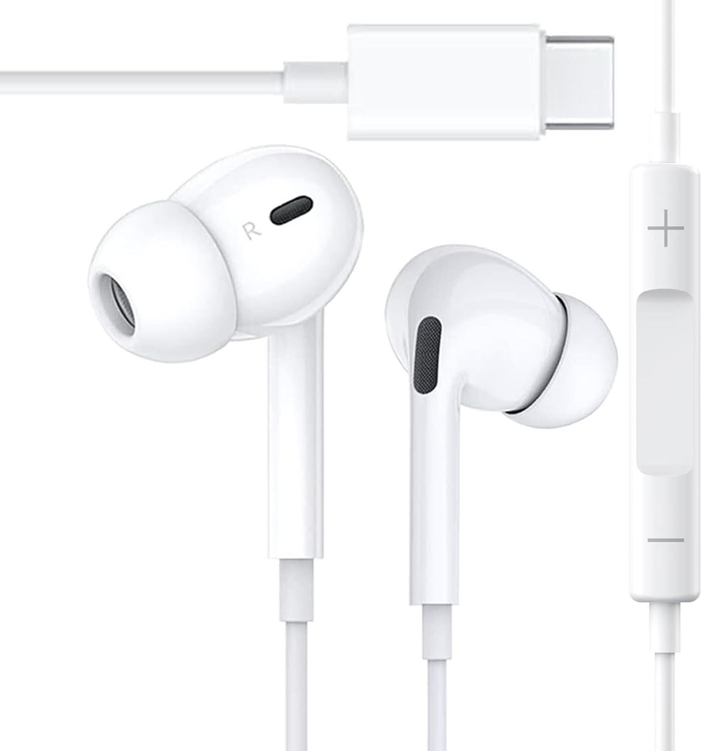 In-Ear Earphones Headphone USB-C Earbuds for iPhone 15 models / Galaxy S24 S23
