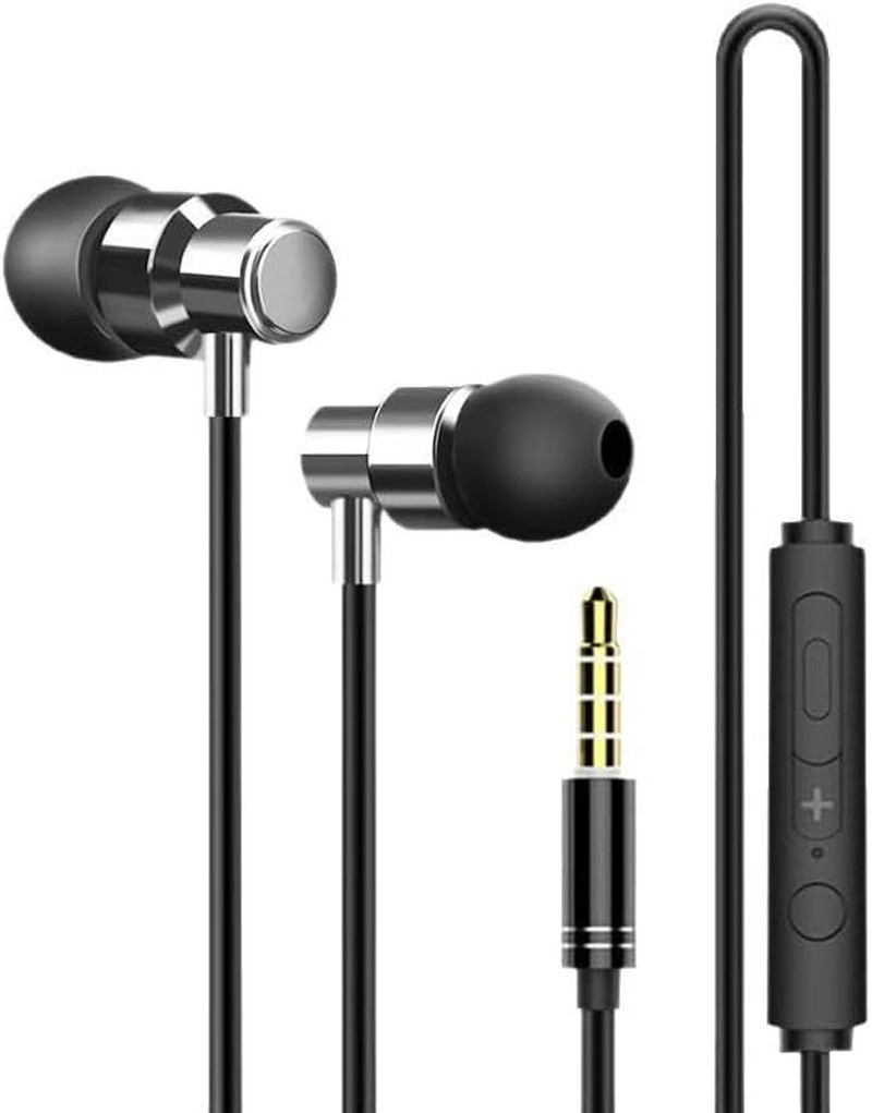 Earbuds with Long Cord 6 Ft 3.5Mm Wired Headphones with Microphone
