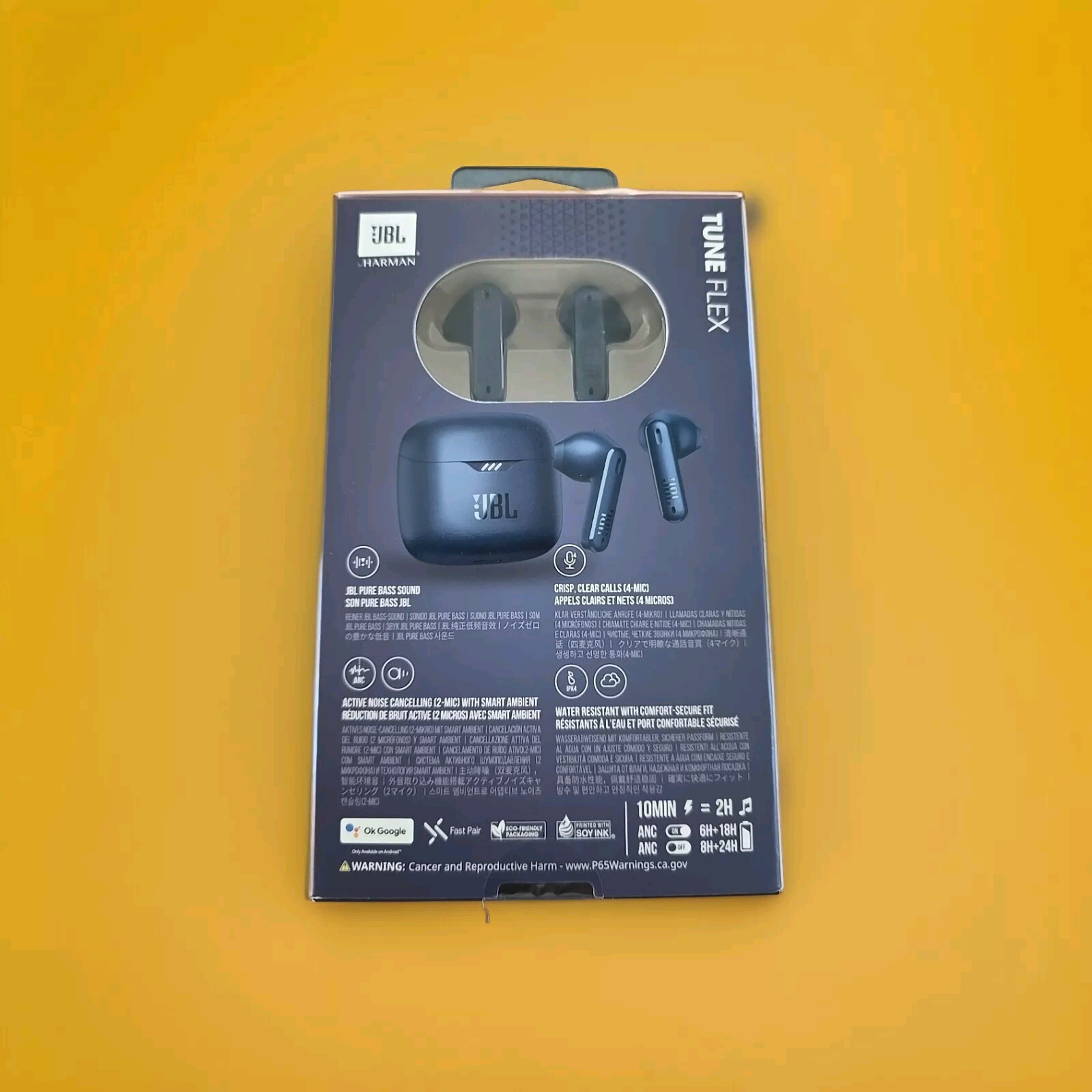 JBL Tune Flex True Bluetooth Wireless Active Noise Cancelling Earbuds