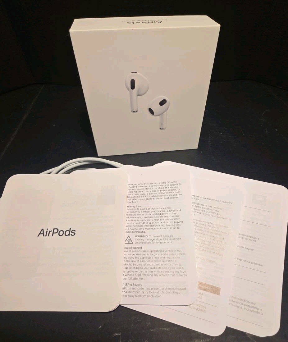 Apple AirPods 3rd Generation MPNY3AM/A True Wireless Earbuds White-USED