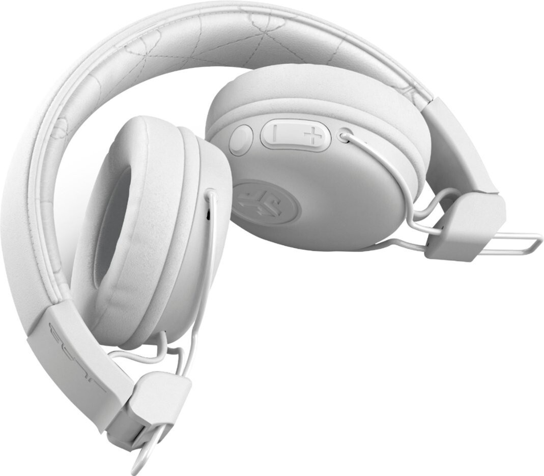 JLab Studio Wireless On-Ear Headphones White On the Ear Earphones Bluetooth