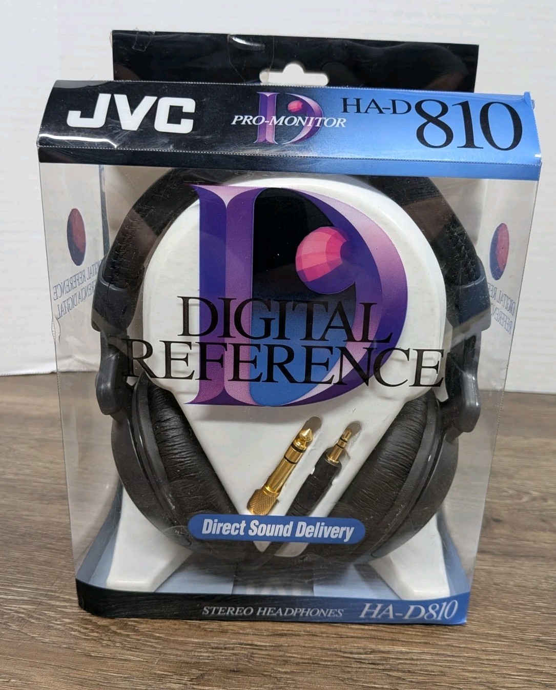 JVC Digital Ready Stereo Wired Headphones HA-D810 Over Ear Pro Monitor NEW NOS
