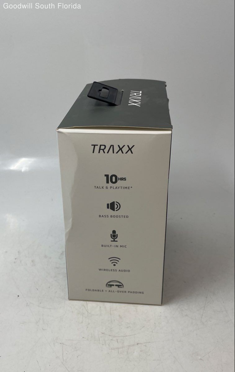 Traxx Graphite Gray Black Wireless Bluetooth Over The Ear Headphones With Mic