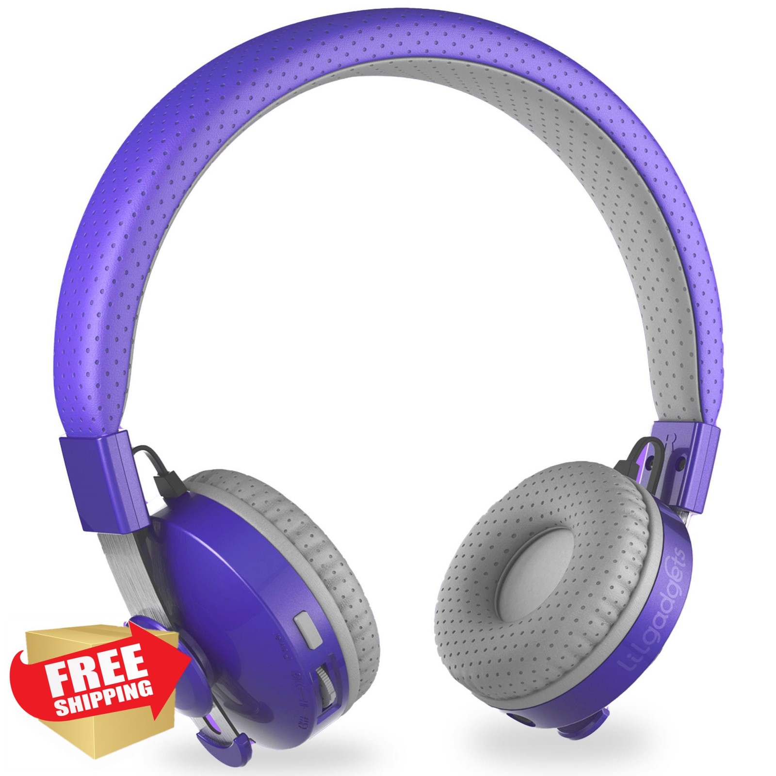 LilGadgets Untangled Pro Kids Wireless Purple Headphones