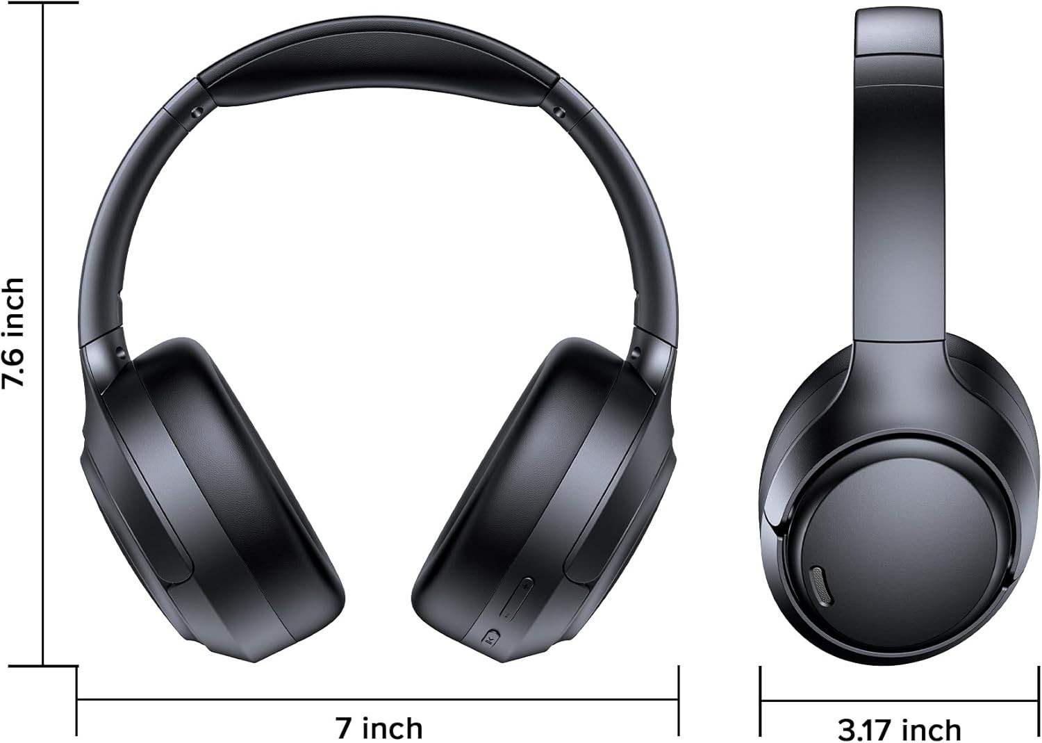 Low Latency Bluetooth 6.0 Over-Ear Headphones with ANC & Extended 120H Playtime